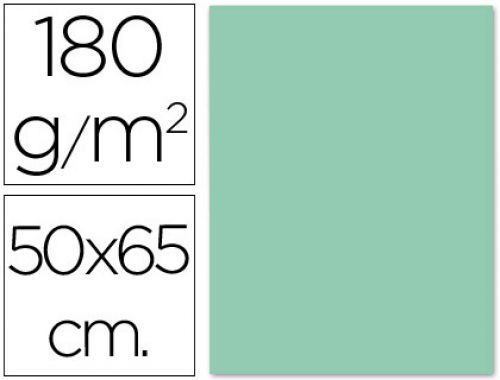 Cartolina liderpapel 50x65 cm 180 gr verde , Liderpapel , 28306 , 8423473283060